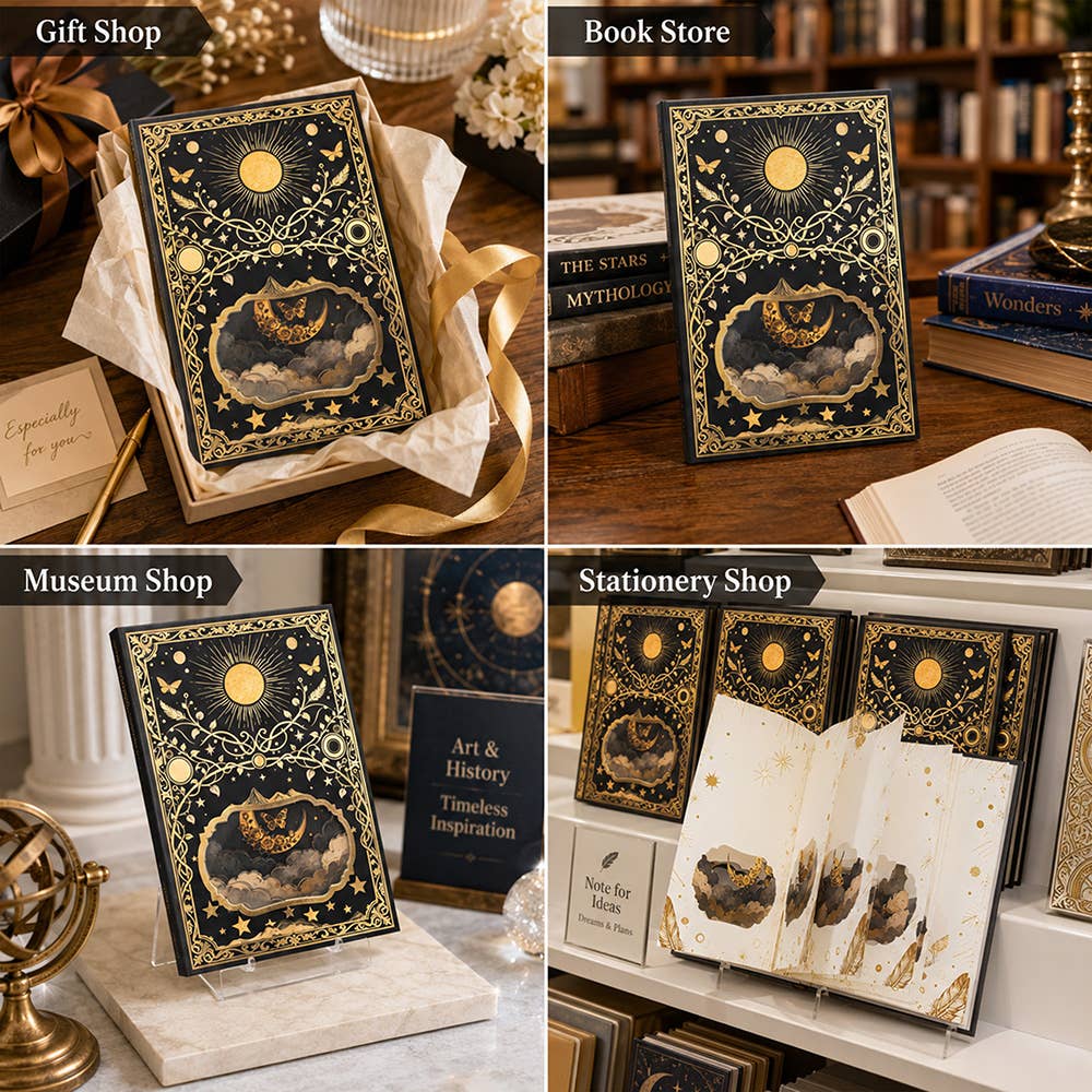 Astro Enchantment 3D Paper Art Notebook | 120 Pages