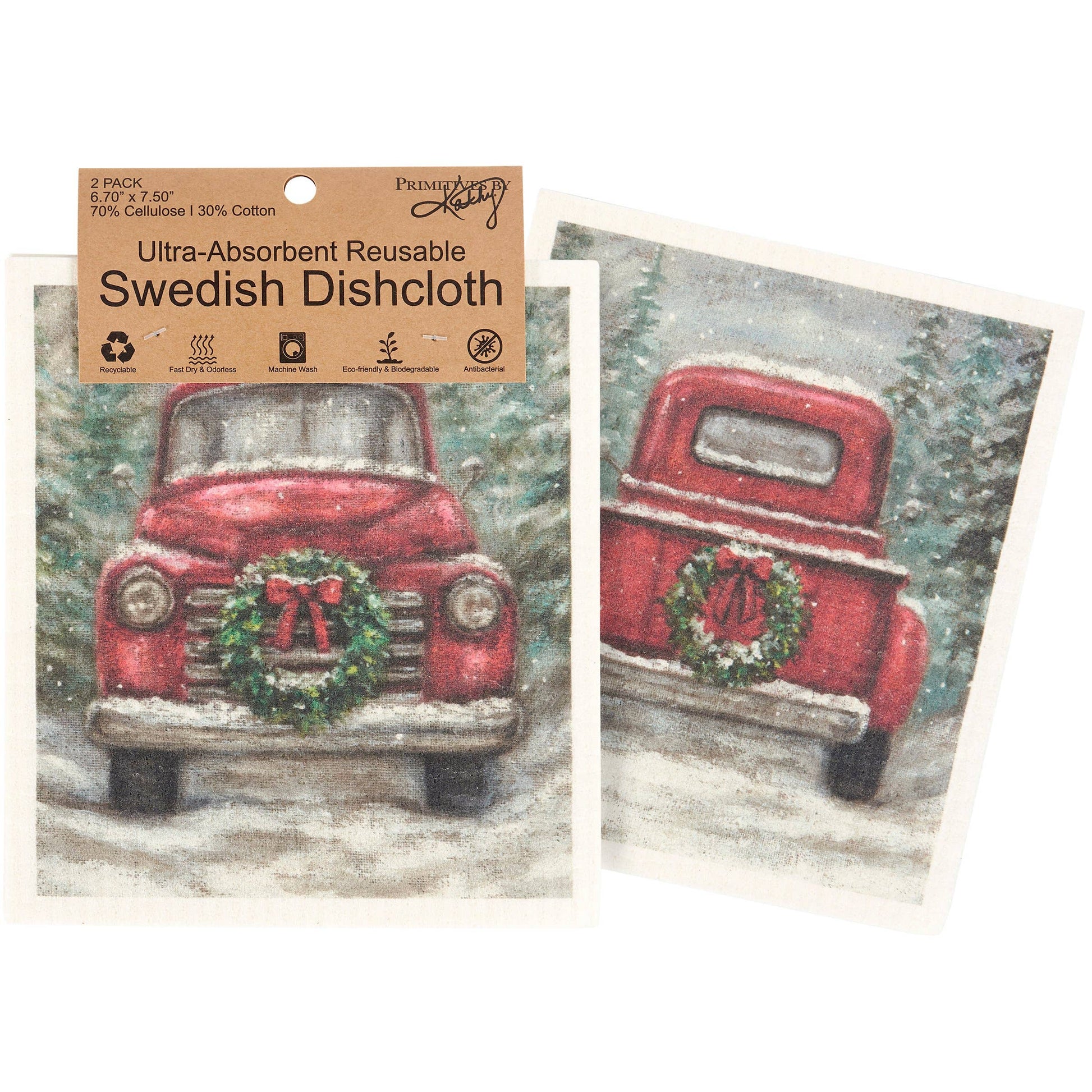 Red Truck Swedish Cloth Set