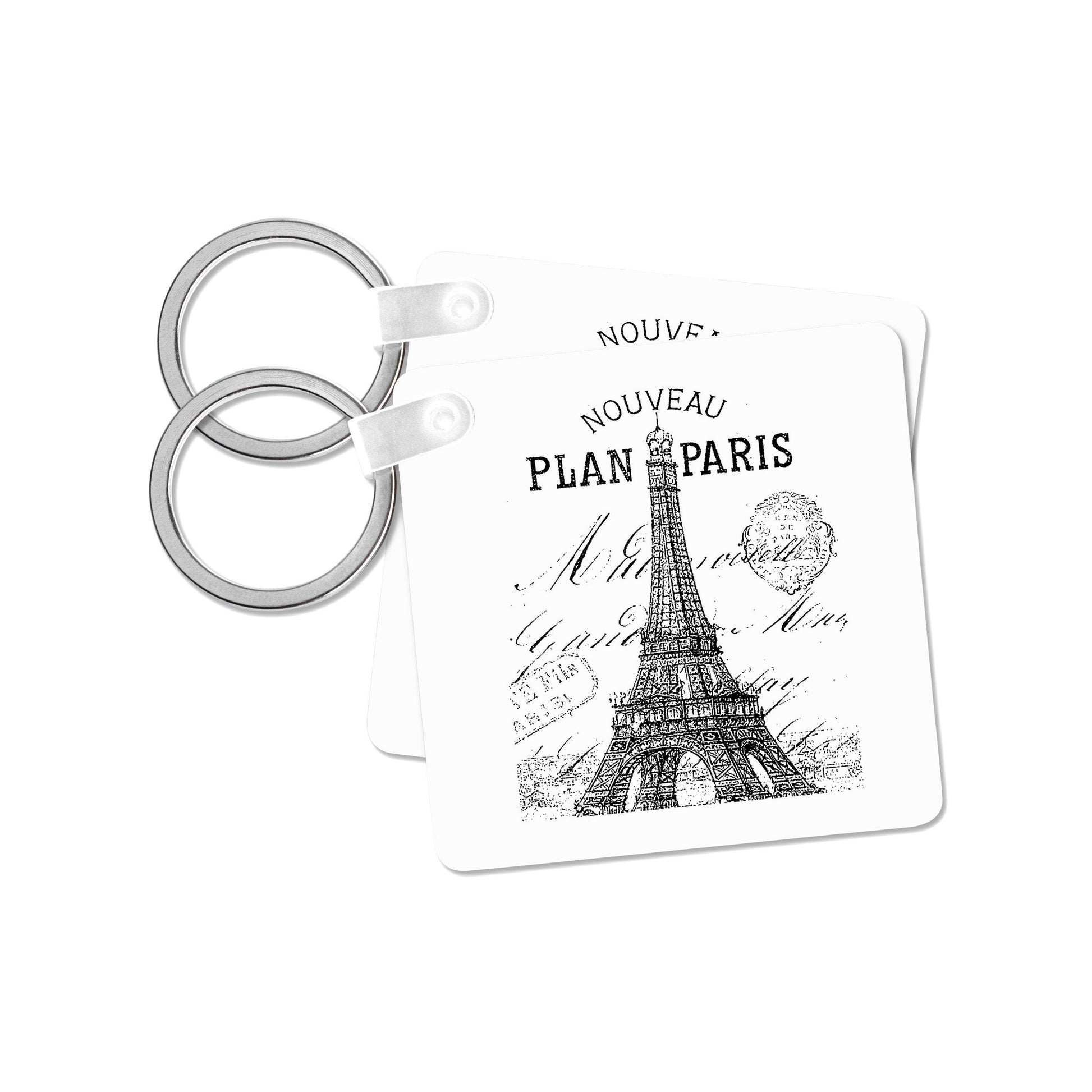 Paris vintage Eiffel tower, Key Chain