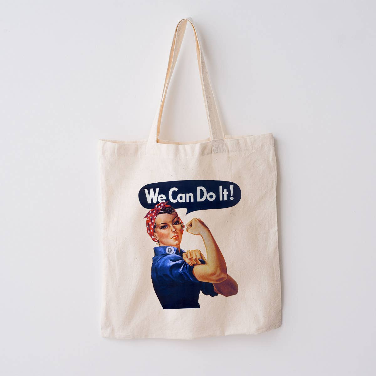 Rosie The Riveter We Can Do It Large Canvas Tote