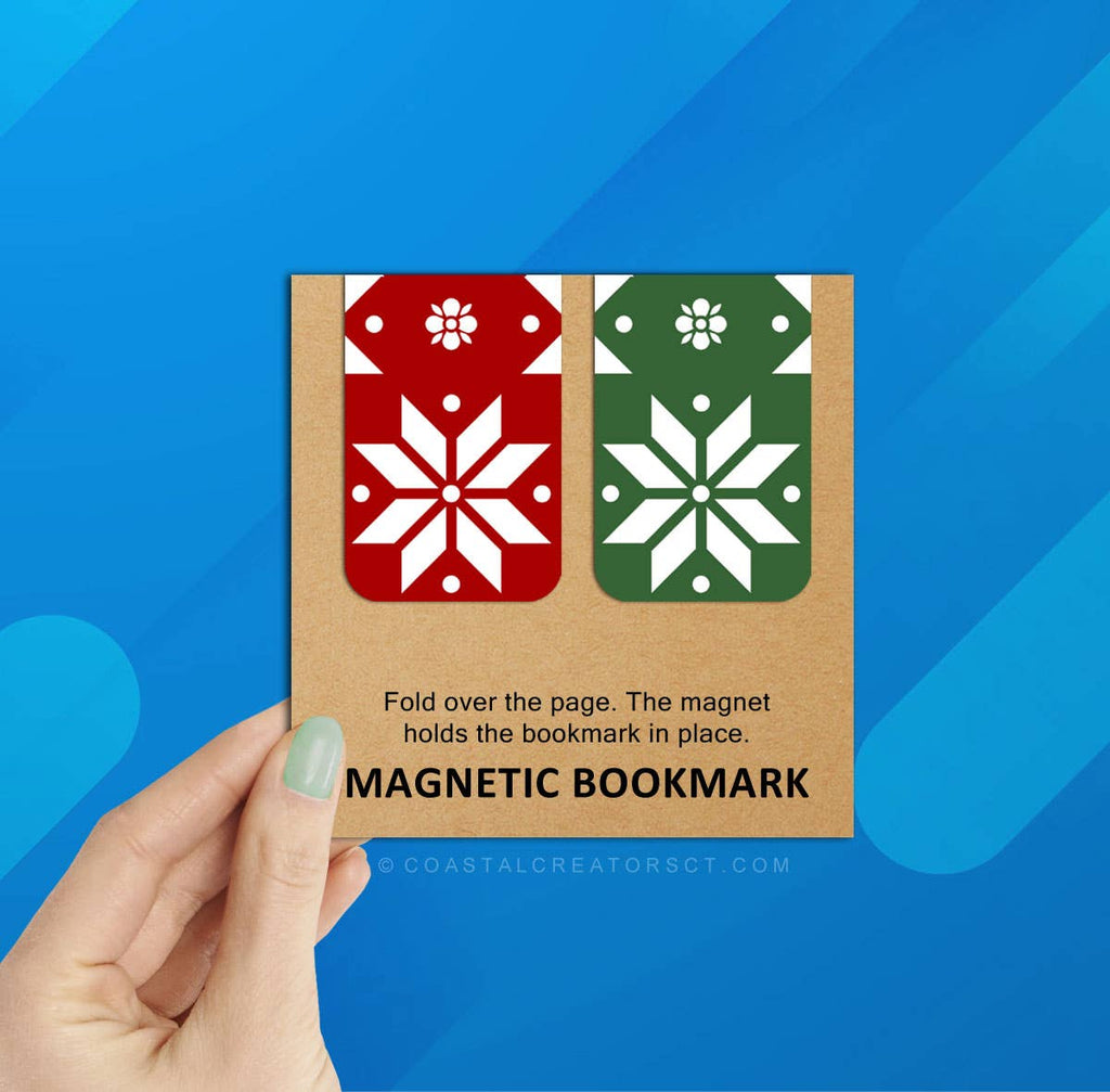 2-Pk Christmas Star Magnetic Bookmarks (Packaged)