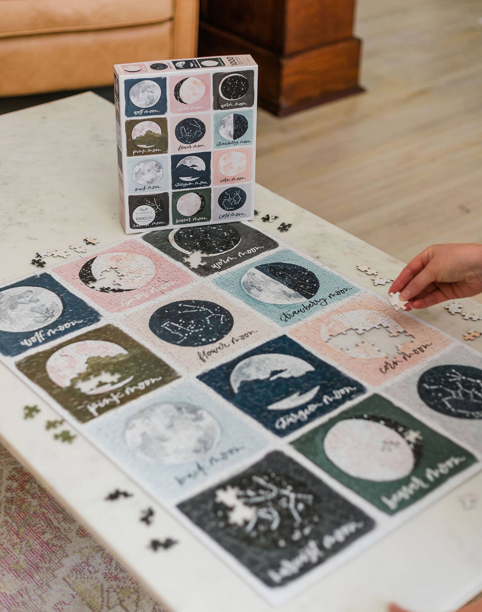 Painted Moons - 1,000 Piece Jigsaw Puzzle