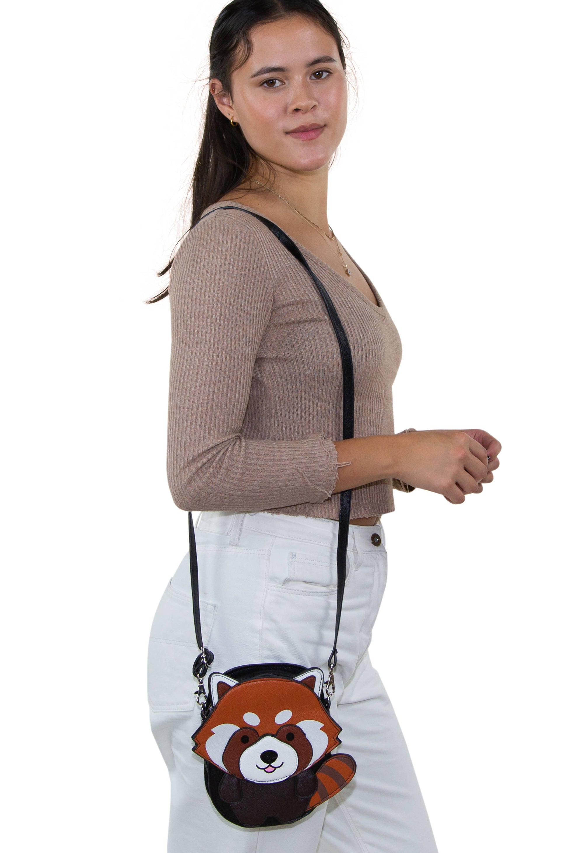Red Panda Crossbody Bag