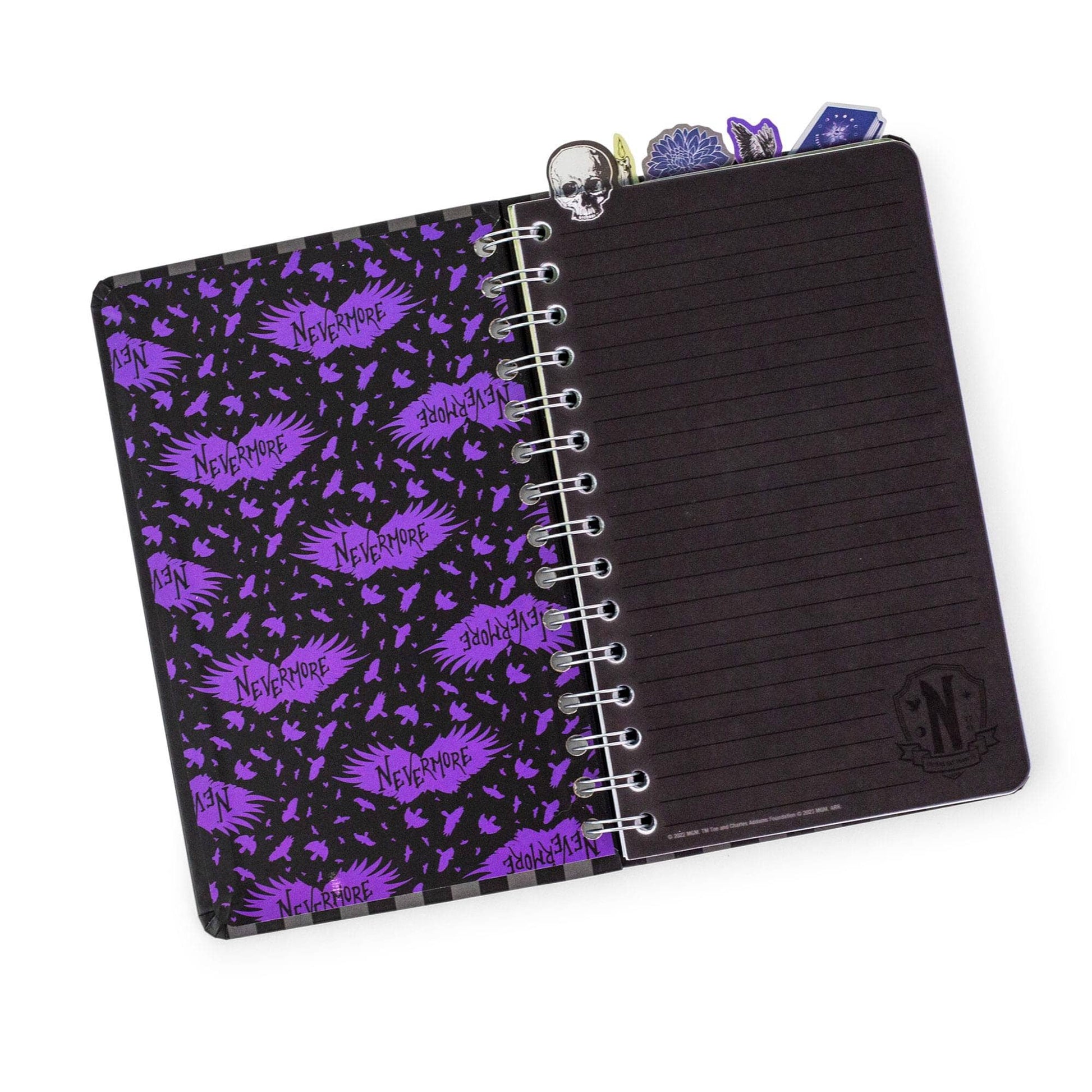 Wednesday 8 x 5 Inch 5-Tab Spiral Notebook