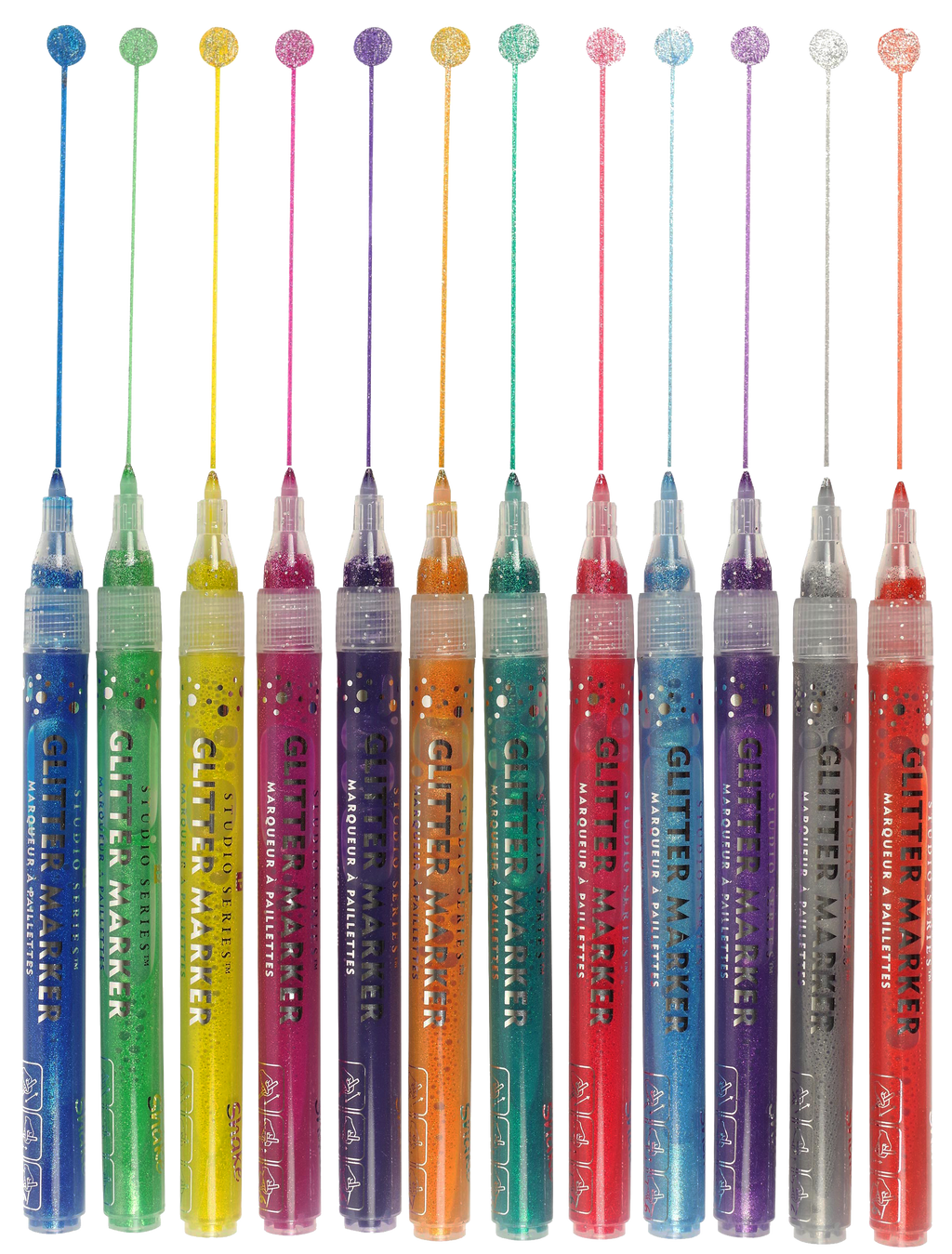 Studio Series Glitter Markers (Set of 12)