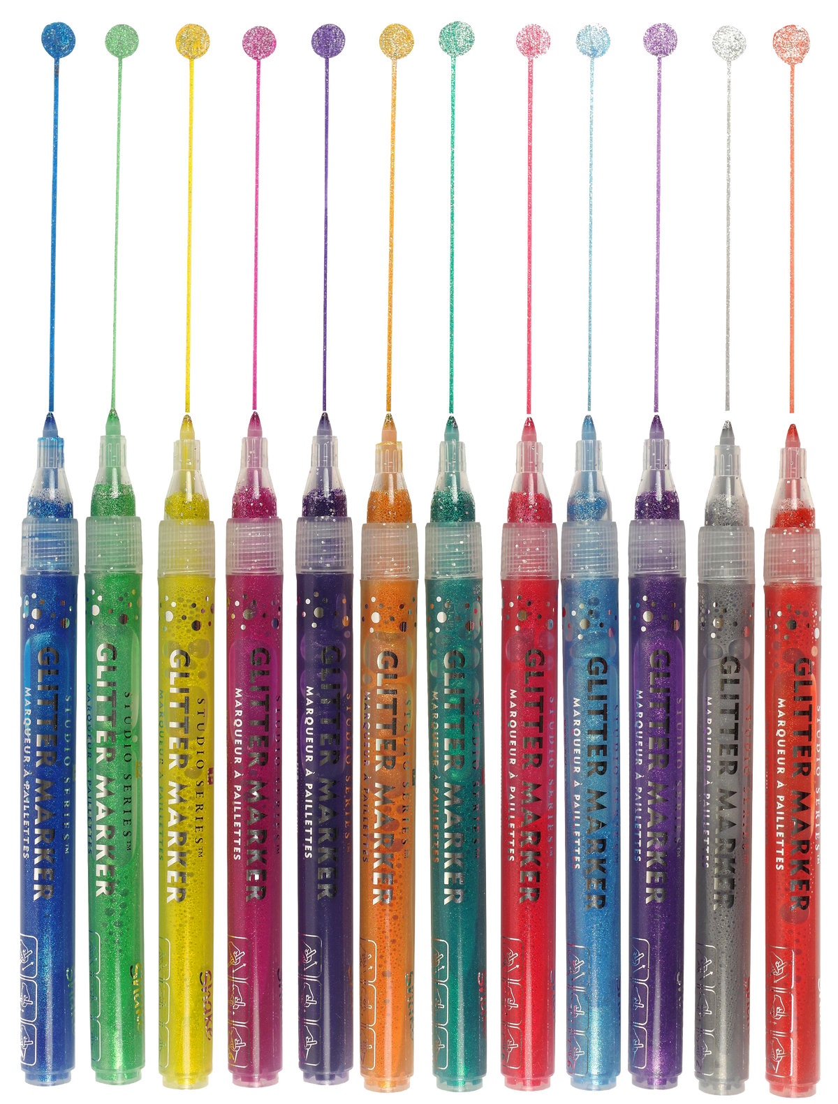 Studio Series Glitter Markers (Set of 12)