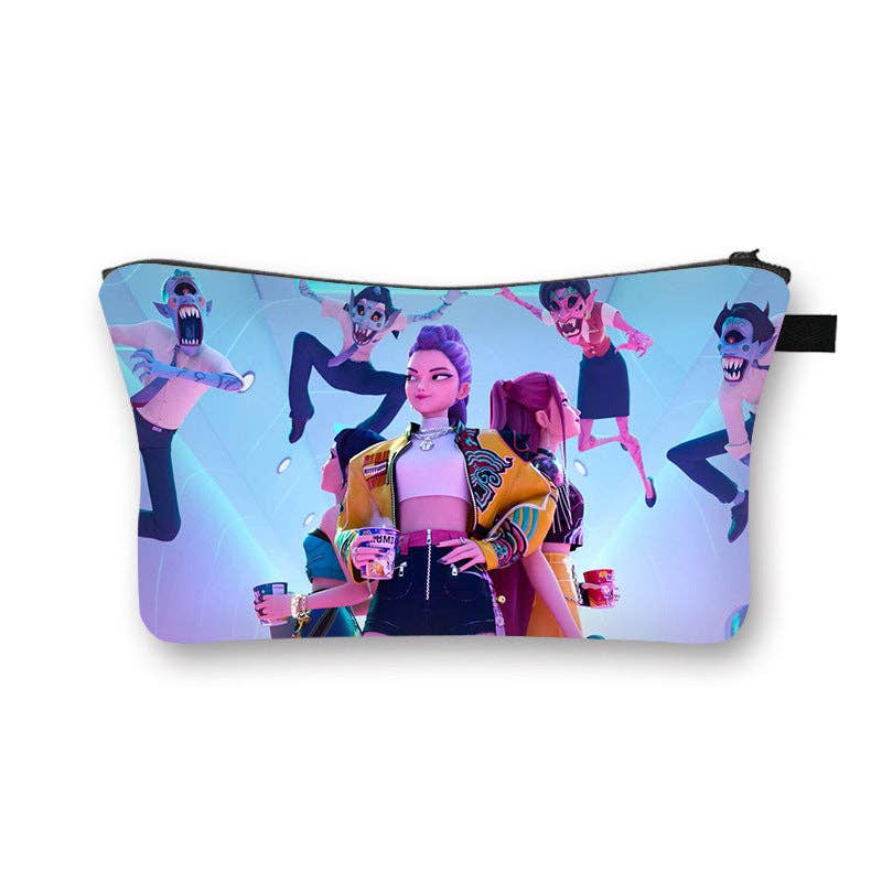 KPOP demon hunters cosmetic bag portable toiletry bag