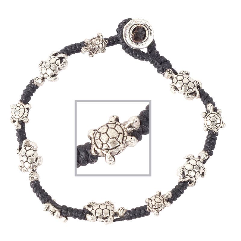 Turtles Bracelet With Button Closure