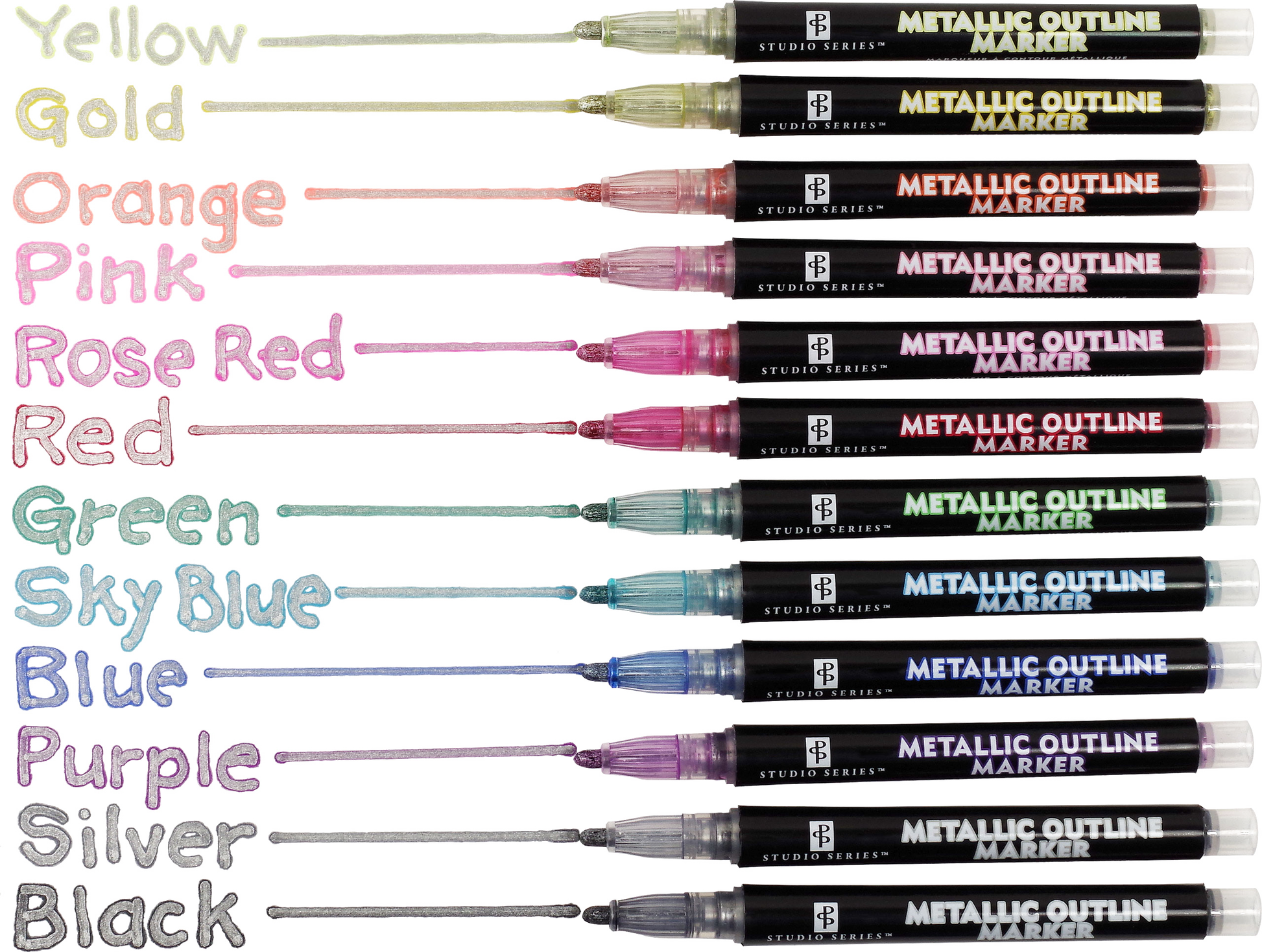 Studio Series Metallic Outline Markers
