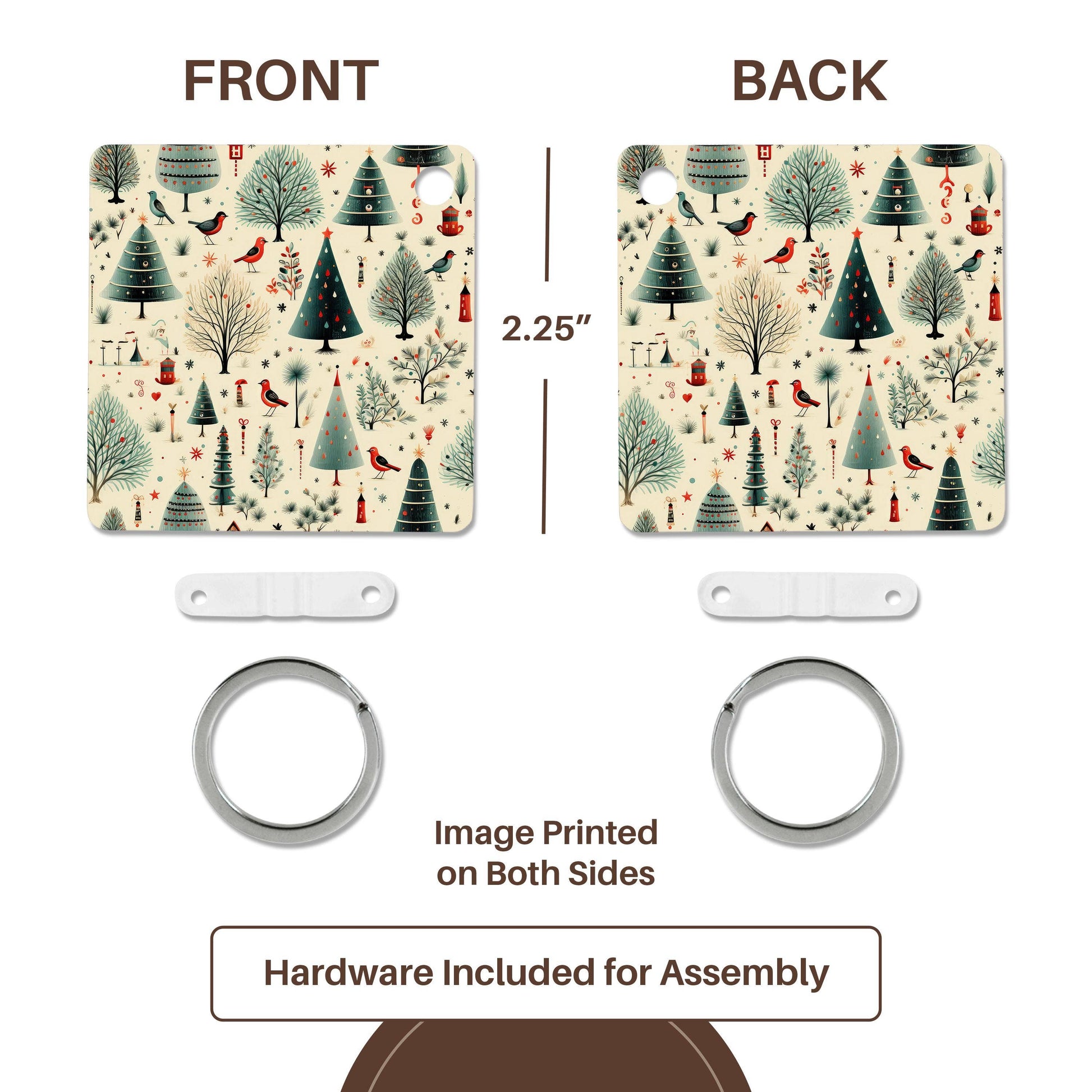 Christmas pattern, Key Chain
