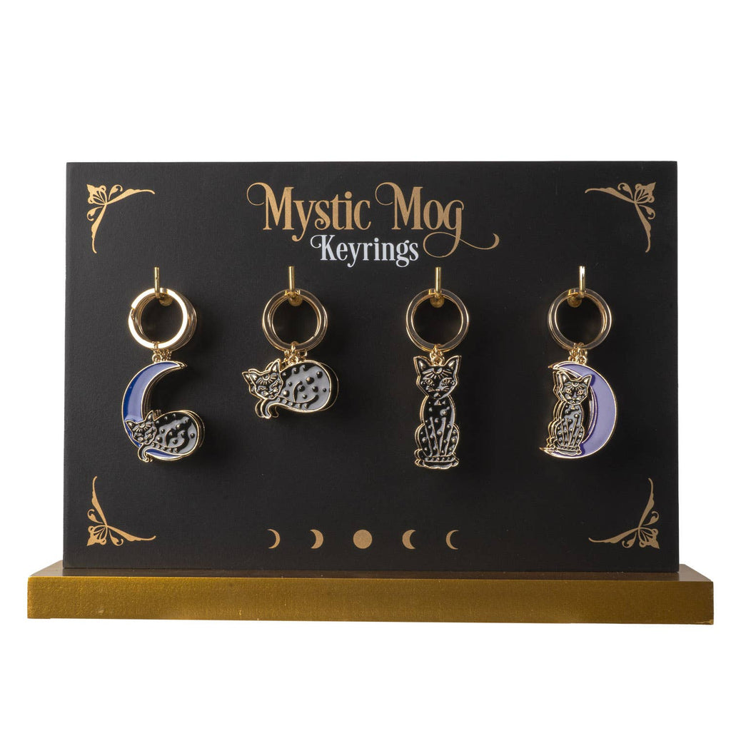 Mystic Mog Black Cat Keychain
