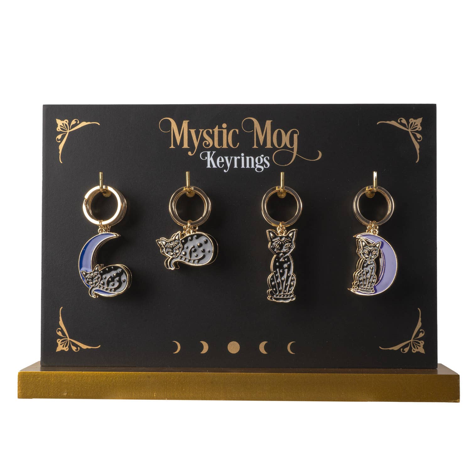 Mystic Mog Black Cat Keychain