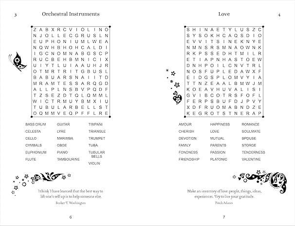 Wordsearches For Gratitude: Puzzles to Inspire Thankfulness