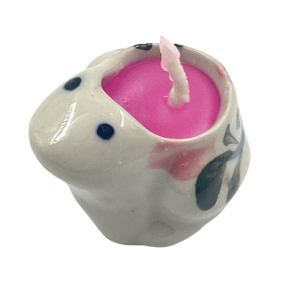 Mini Ceramic Frog Candles (10-Pack)