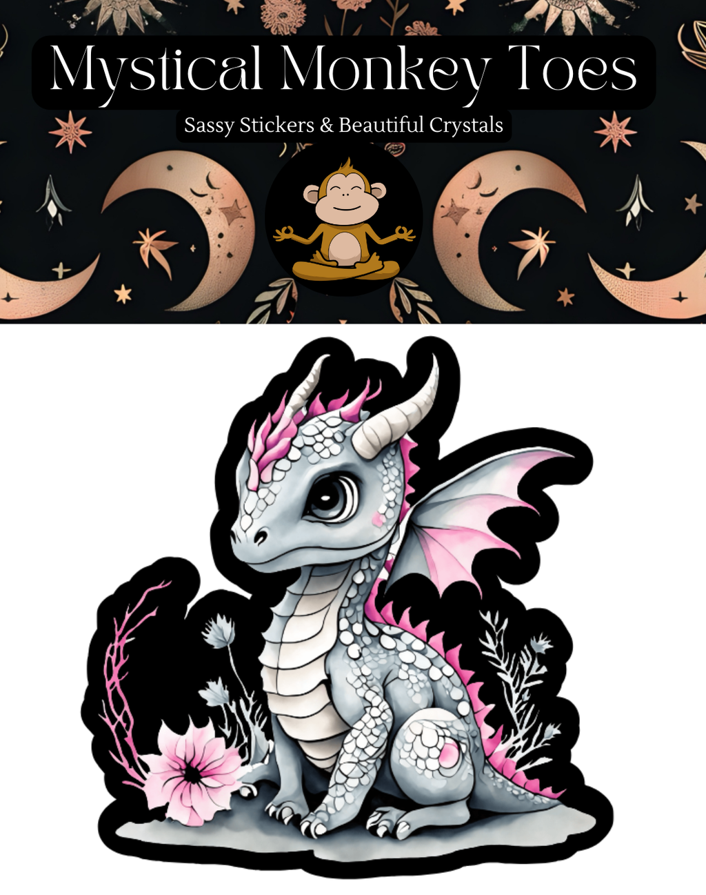 Super Cute Dragon Vinyl Sticker