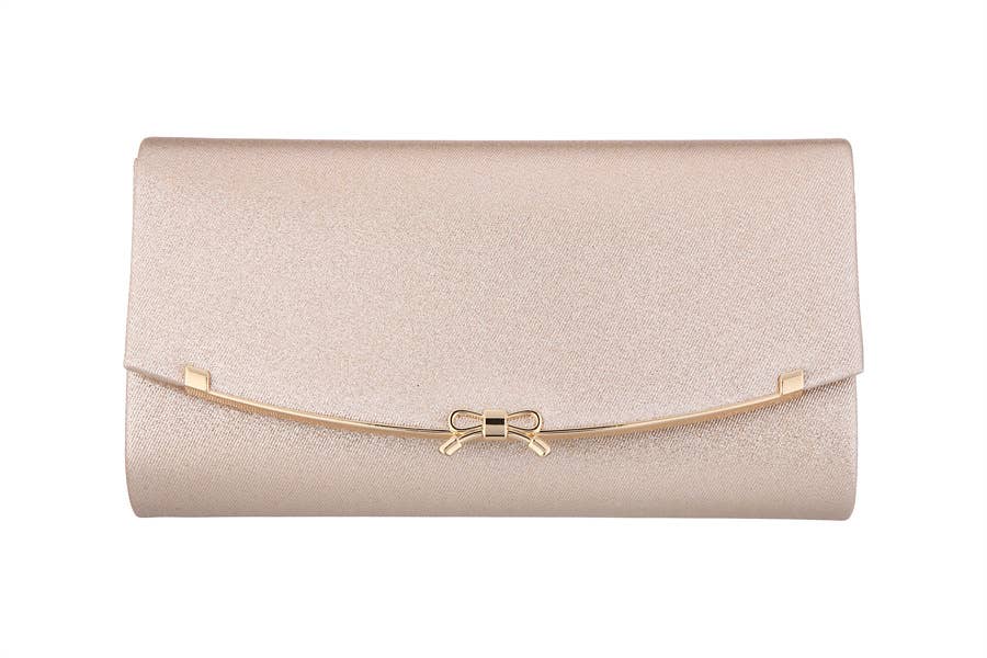 Ladies Long Bow Clutch Envelope Hand Bag 