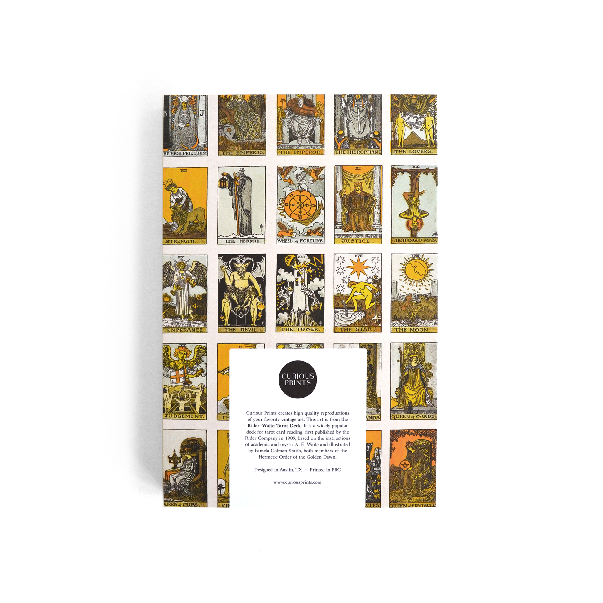 Vintage Tarot Card Exposed Coptic Binding Notebook Journal
