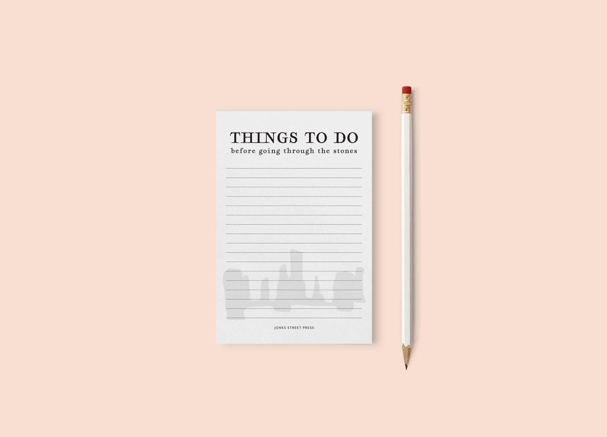 Things to Do Notepad for Outlander Fans - Craig na Dun