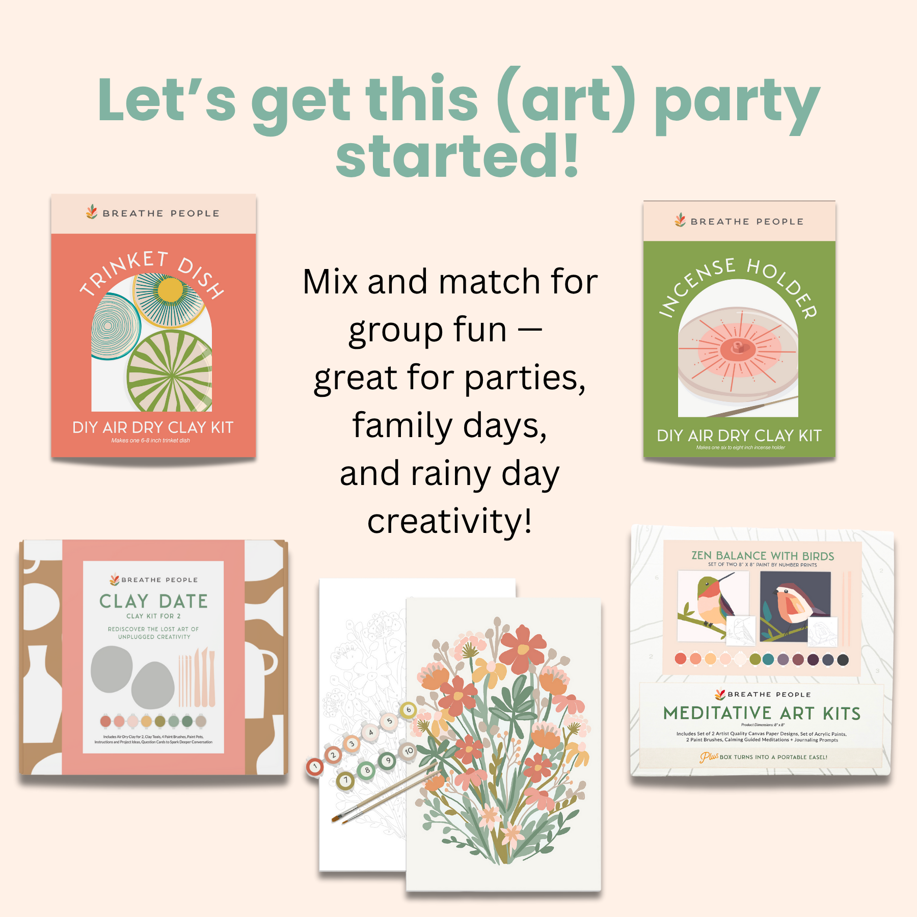 DIY Air Dry Clay Kit- Make Your Own Hanging Plant Pot