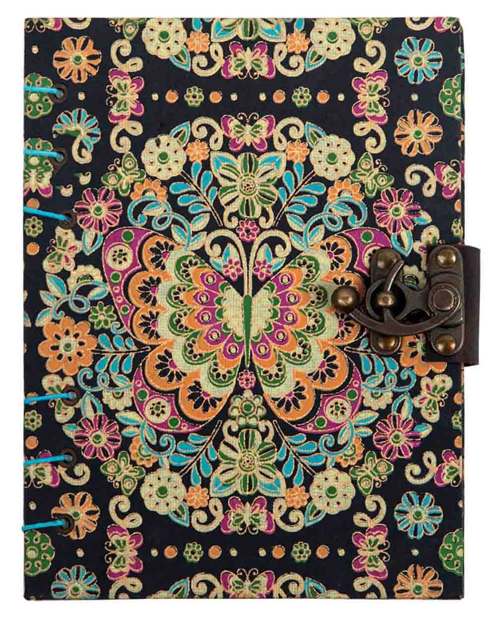 Butterfly - Journal Diary Notebook with Lock - Sketchbook Unruled 