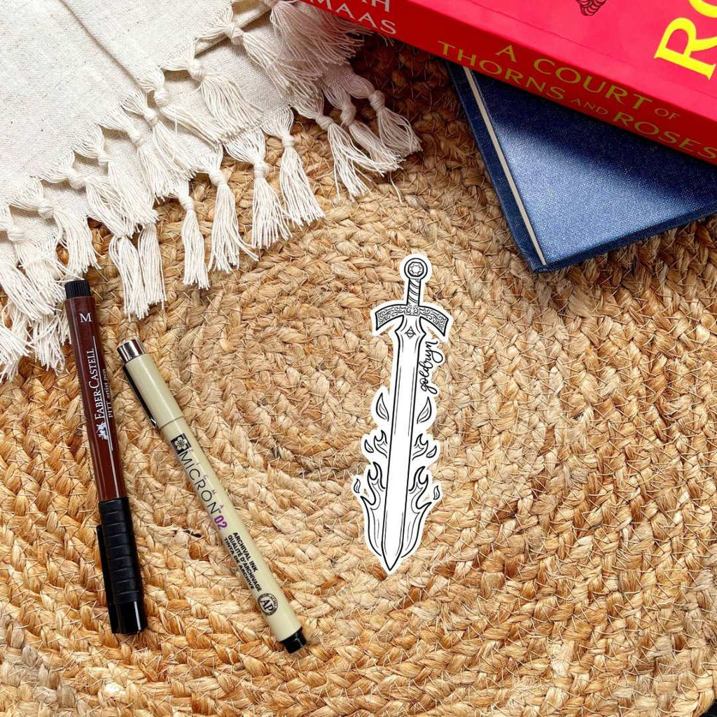 Throne of Glass Swords Sticker Set