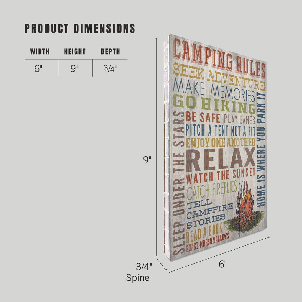 PREMIUM JOURNAL Camping Rules, Home Is Where You Park It