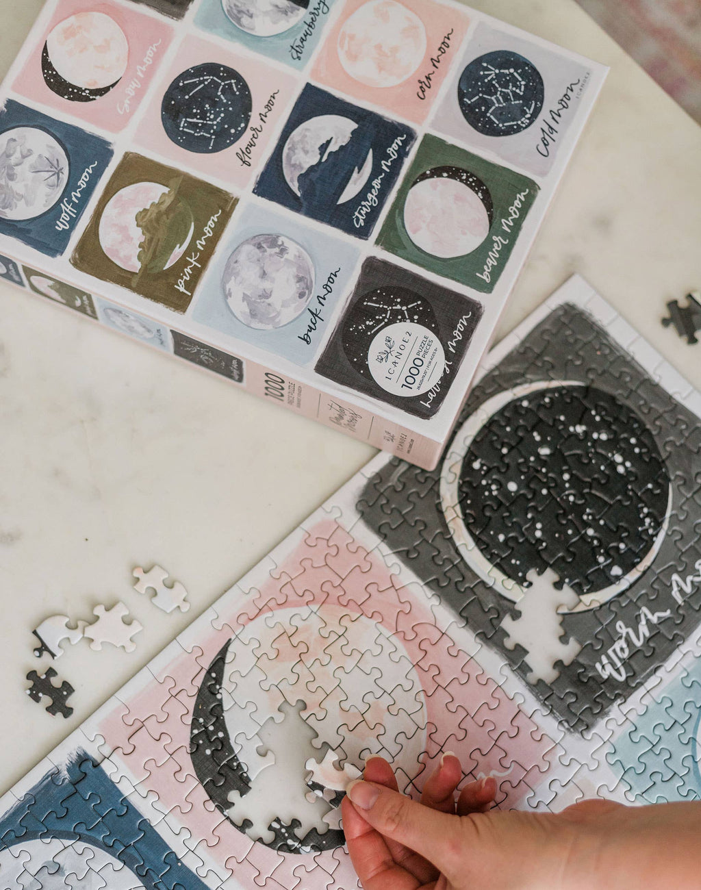 Painted Moons - 1,000 Piece Jigsaw Puzzle