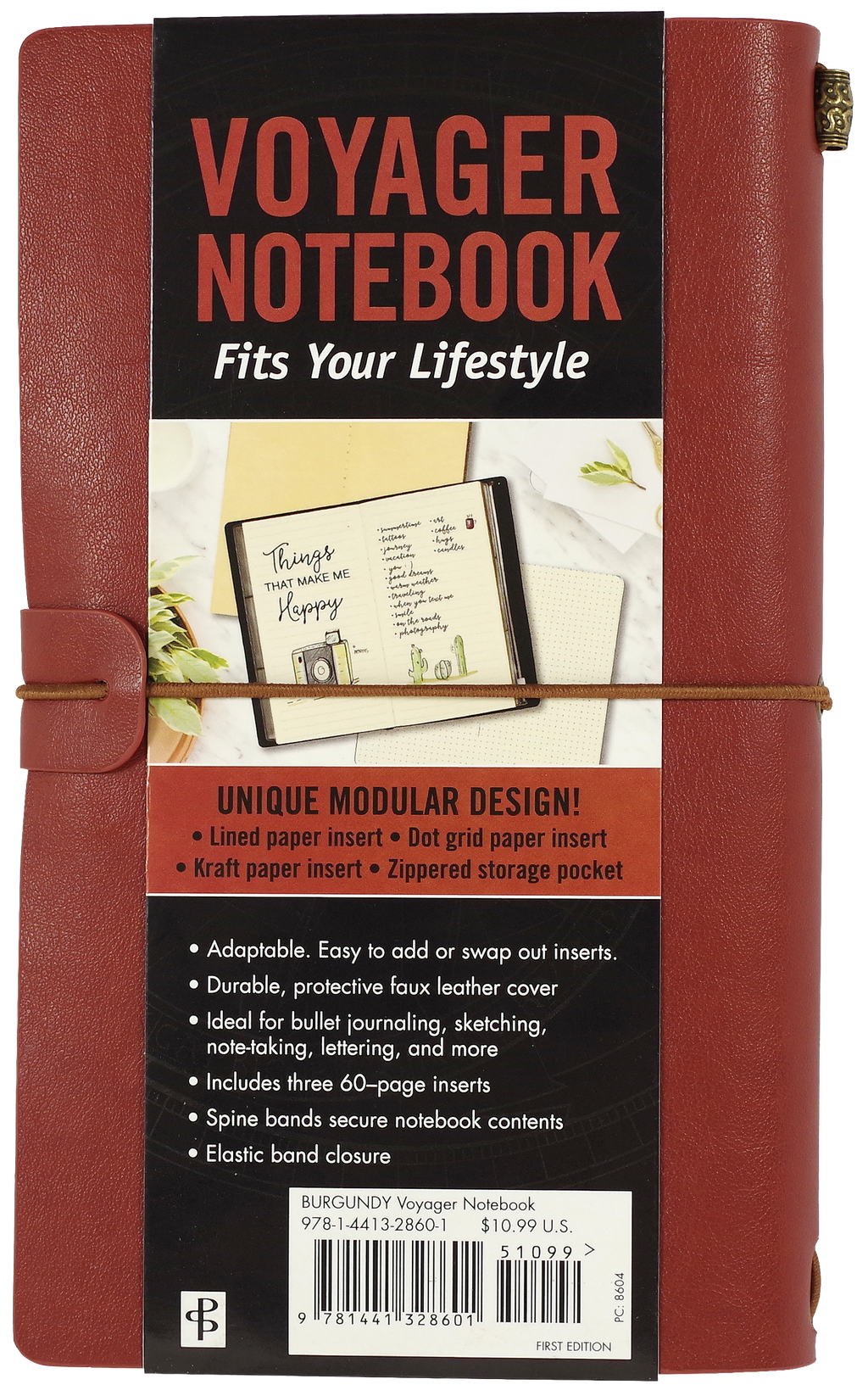 Burgundy Voyager Notebook