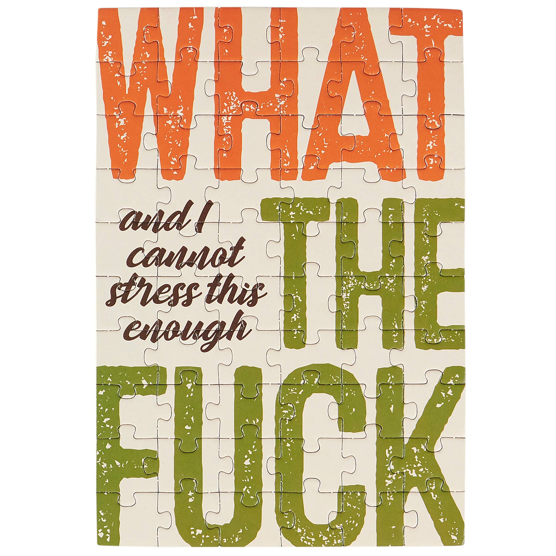 Cannot Stress Puzzle Card