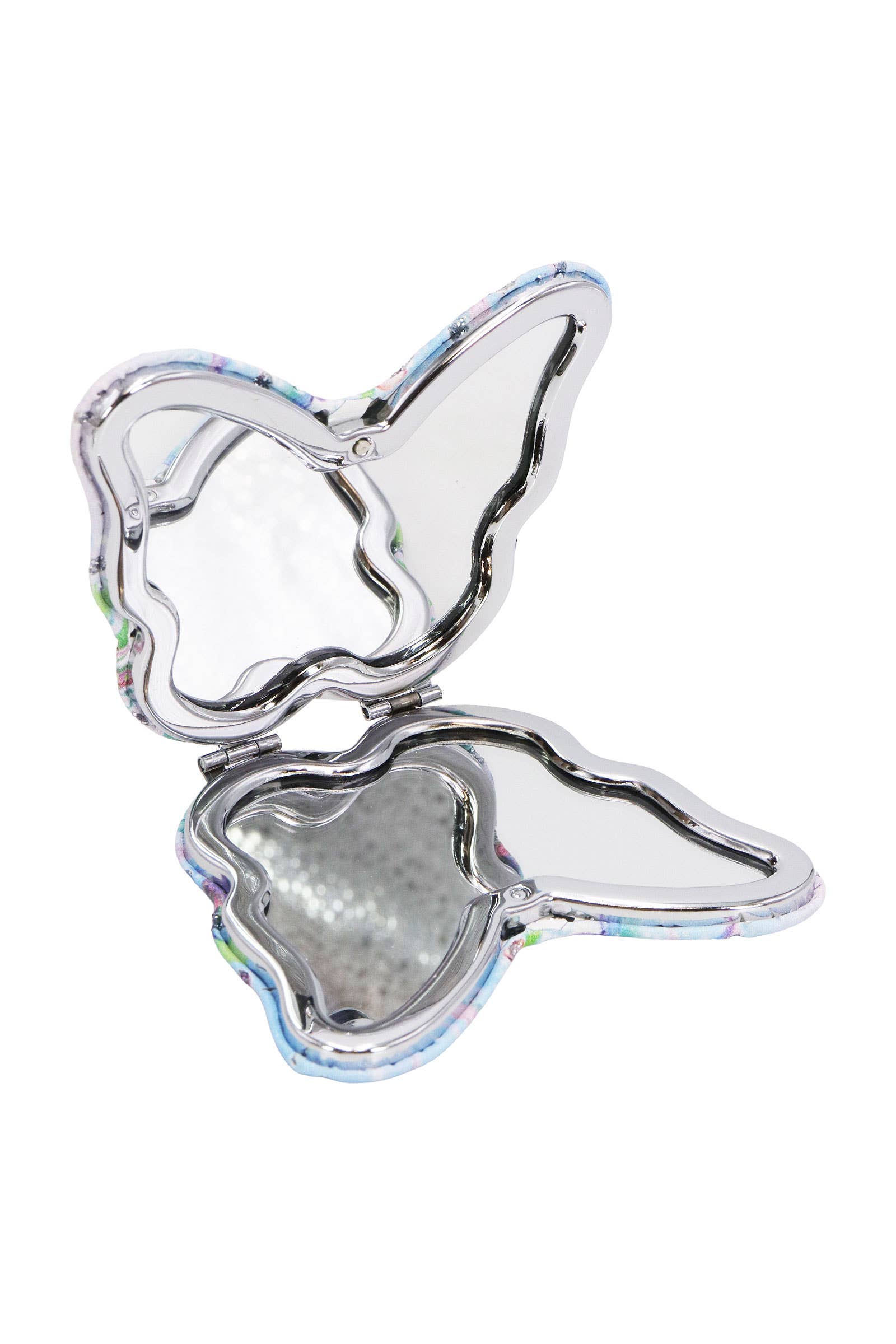 Butterfly Floral Cosmetic Compact Mirror