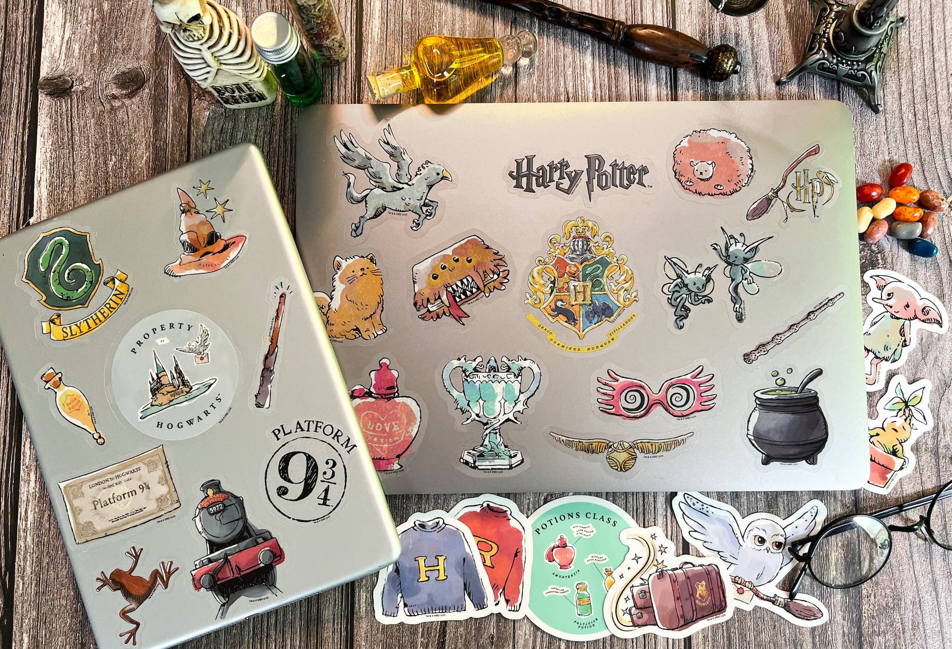 Harry Potter Clear Watercolor Decals (50-Pack)