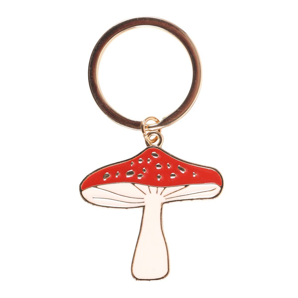 Lucky Toadstool Mushroom Keyring