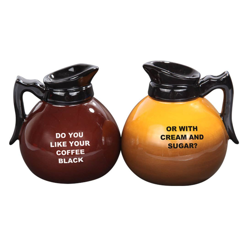 Coffee Pots Ceramic Salt and Pepper Shaker Set