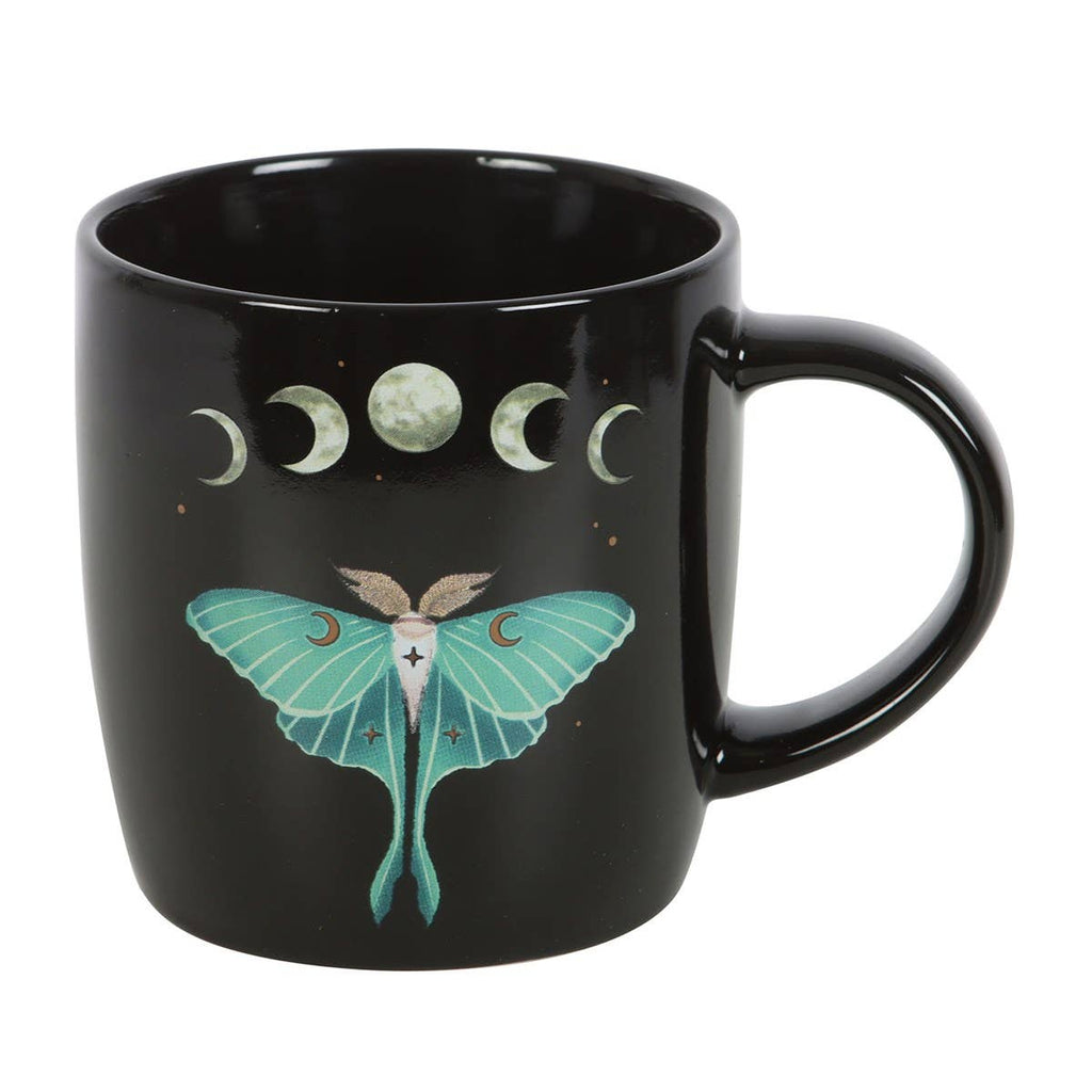 Dark Forest Luna Moth Ceramic Mug