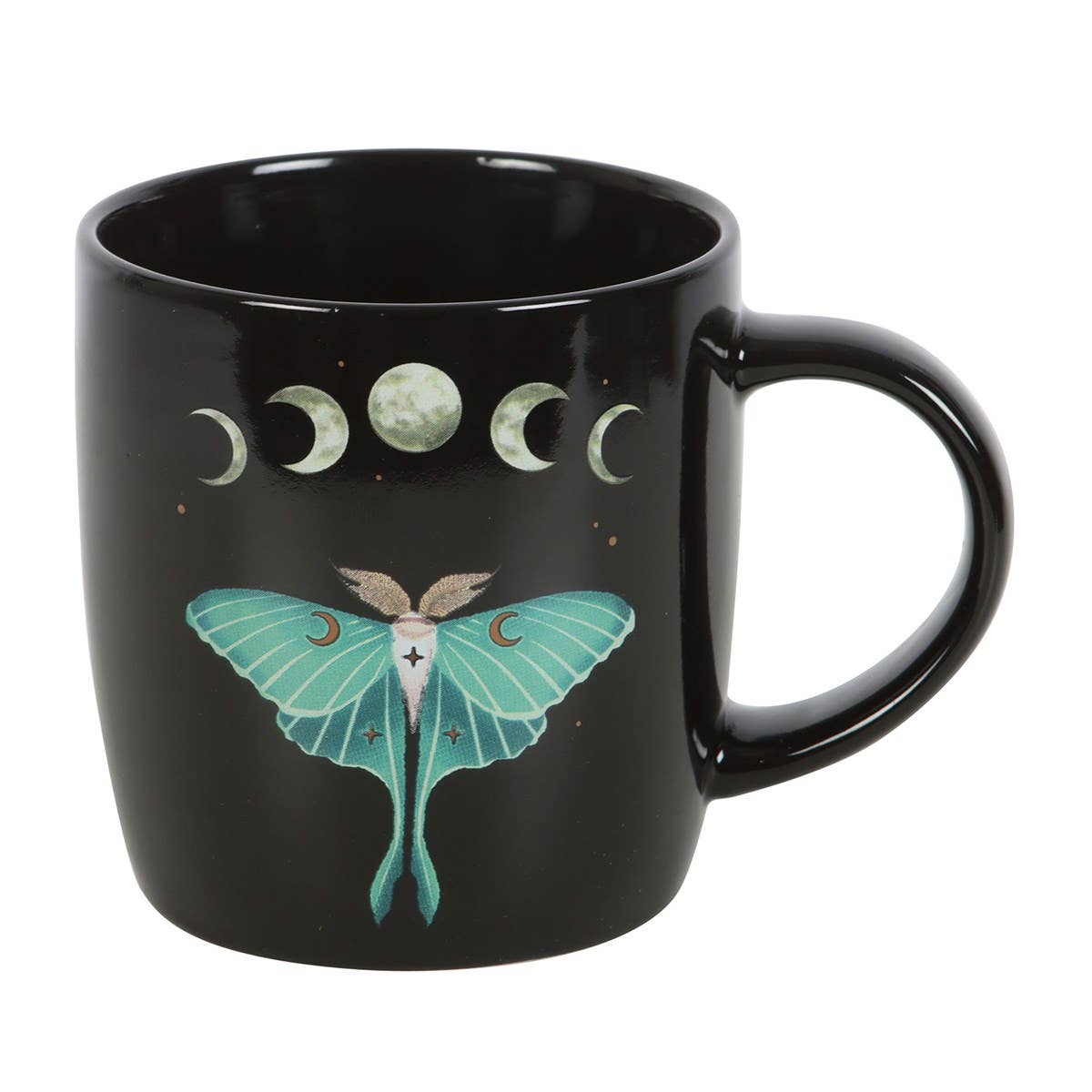 Dark Forest Luna Moth Ceramic Mug