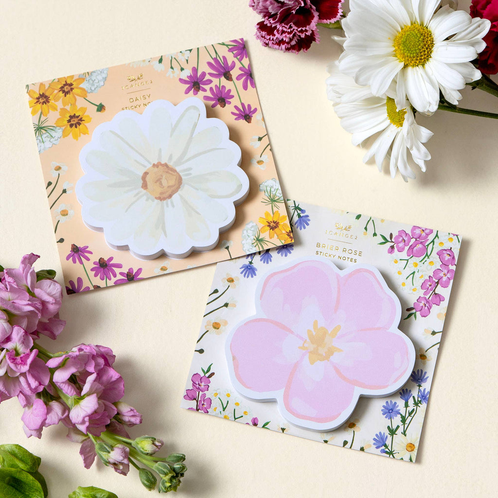Vintage Blooms Daisy Sticky Notes