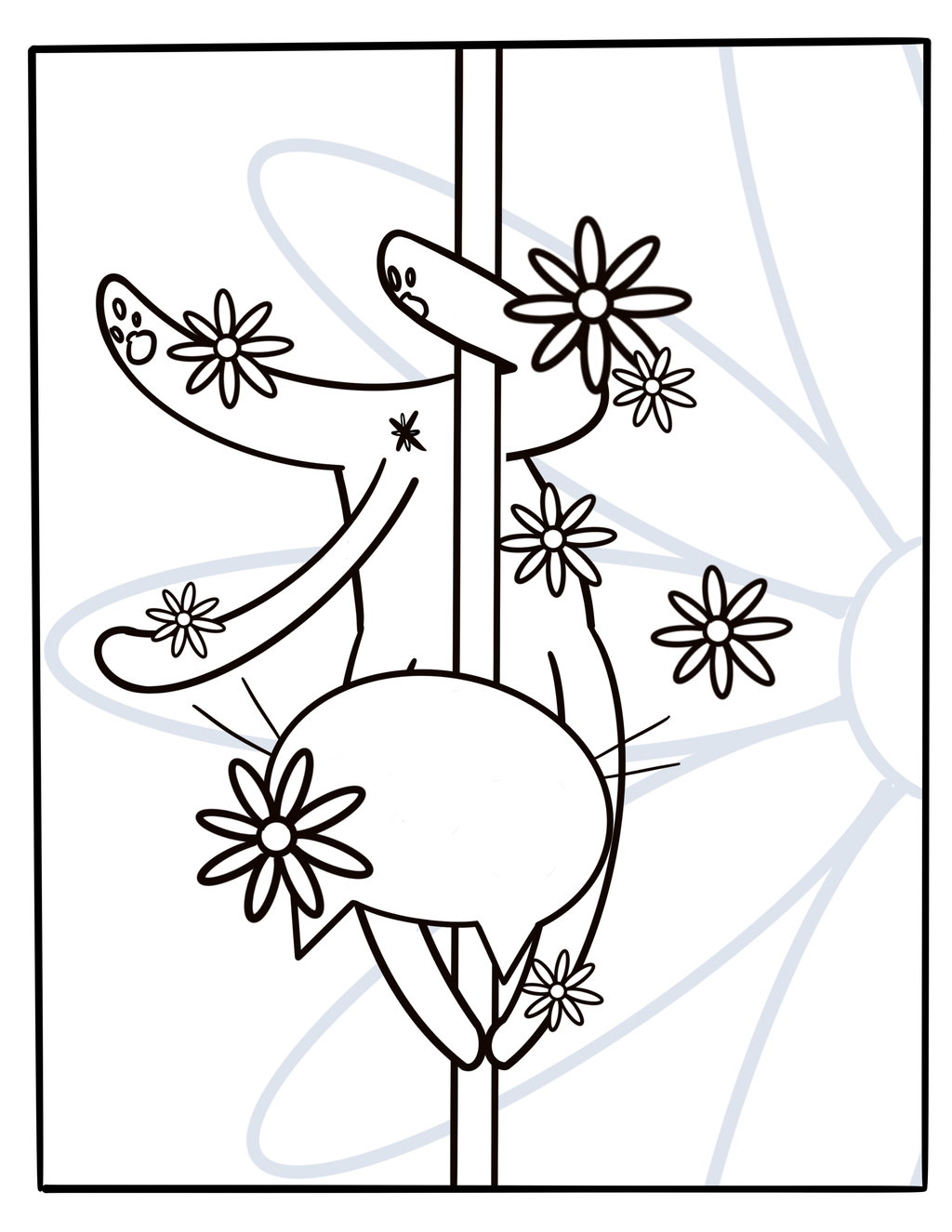 Funny Stripper Cat Coloring Sheets With Stackable Crayon