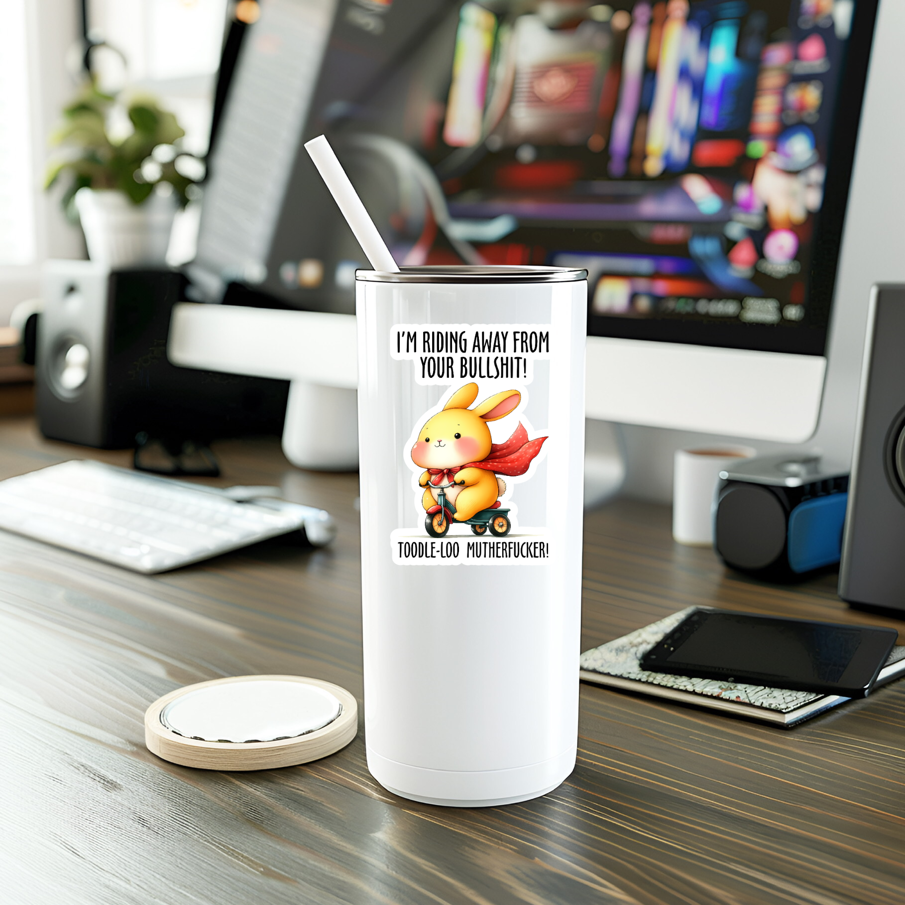 Funny Toodle-Loo Motherfucker Vinyl Sticker