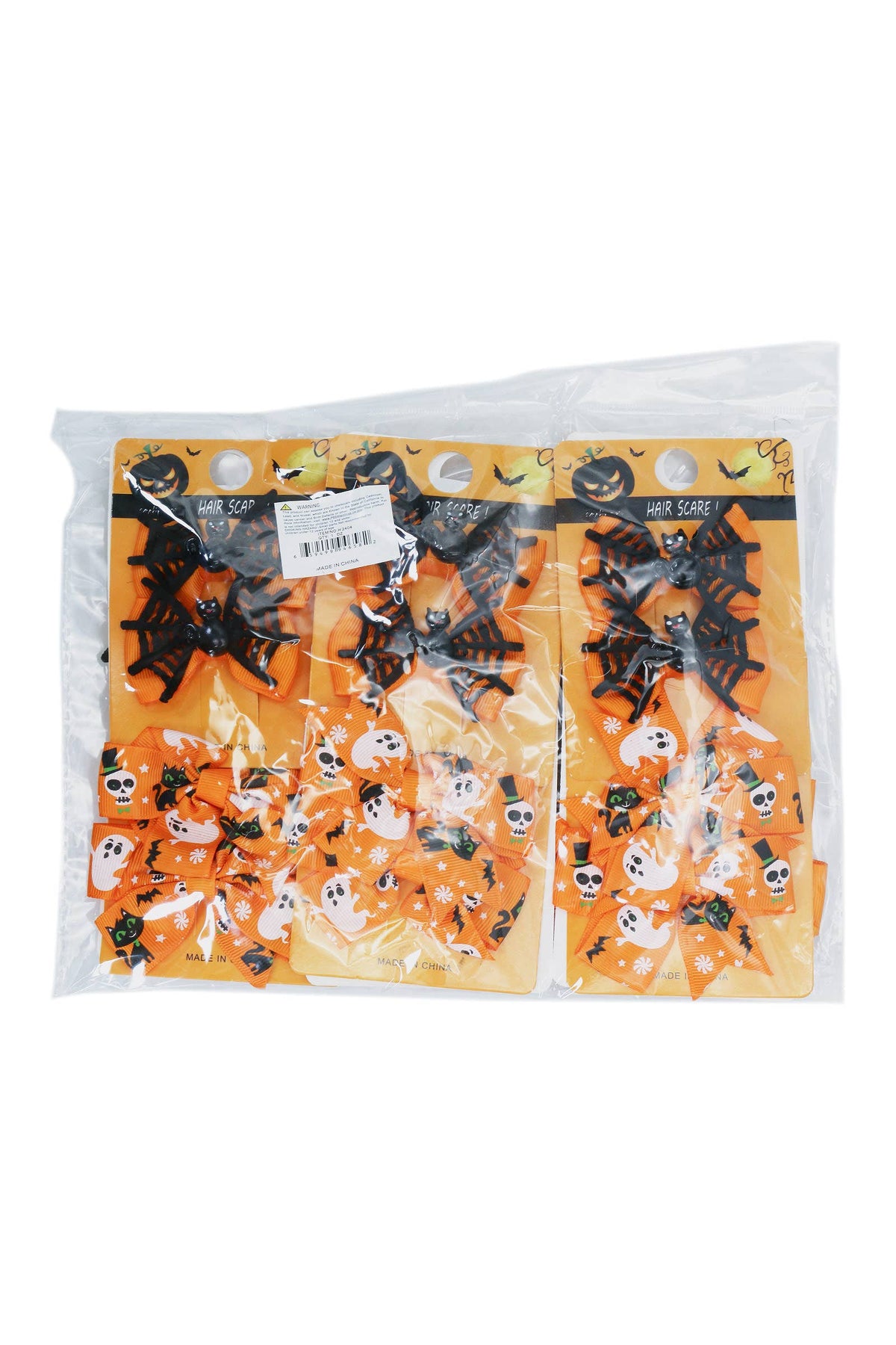 Cute Halloween Variety Fashion Hair Clip - 2 pcs/card