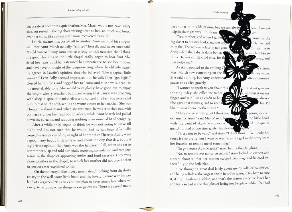 Butterflies Metal 'Hanging' Bookmark