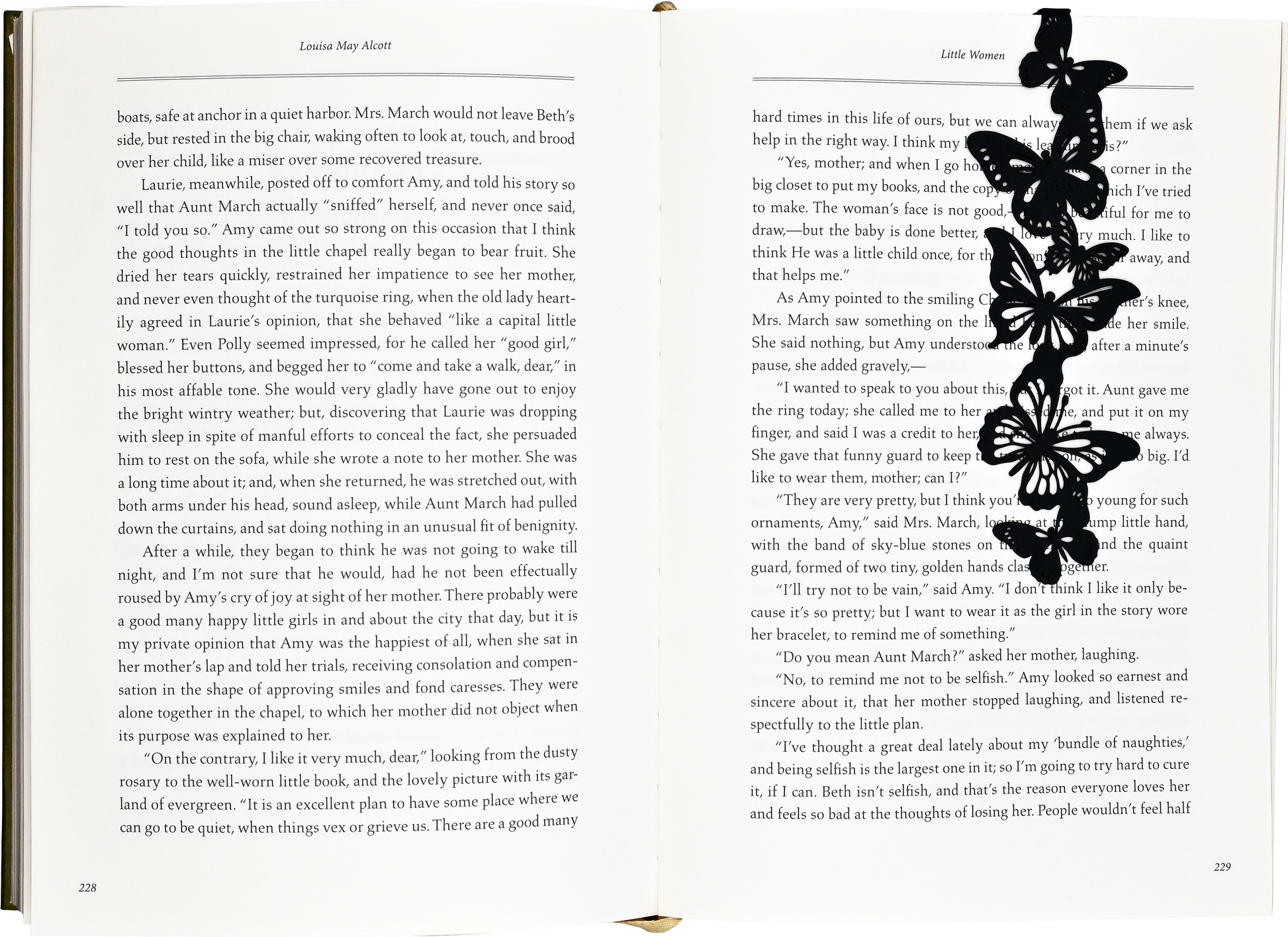 Butterflies Metal 'Hanging' Bookmark
