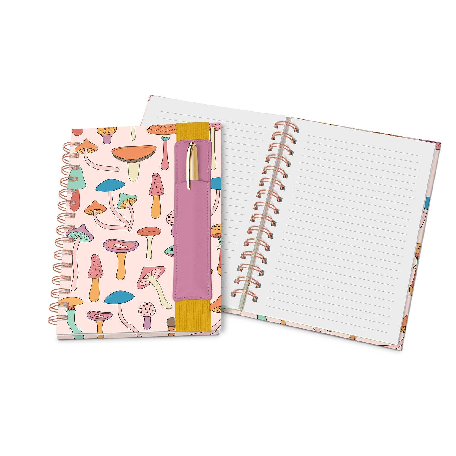 Mushroom Melody Oliver Notebook with Pen Pocket