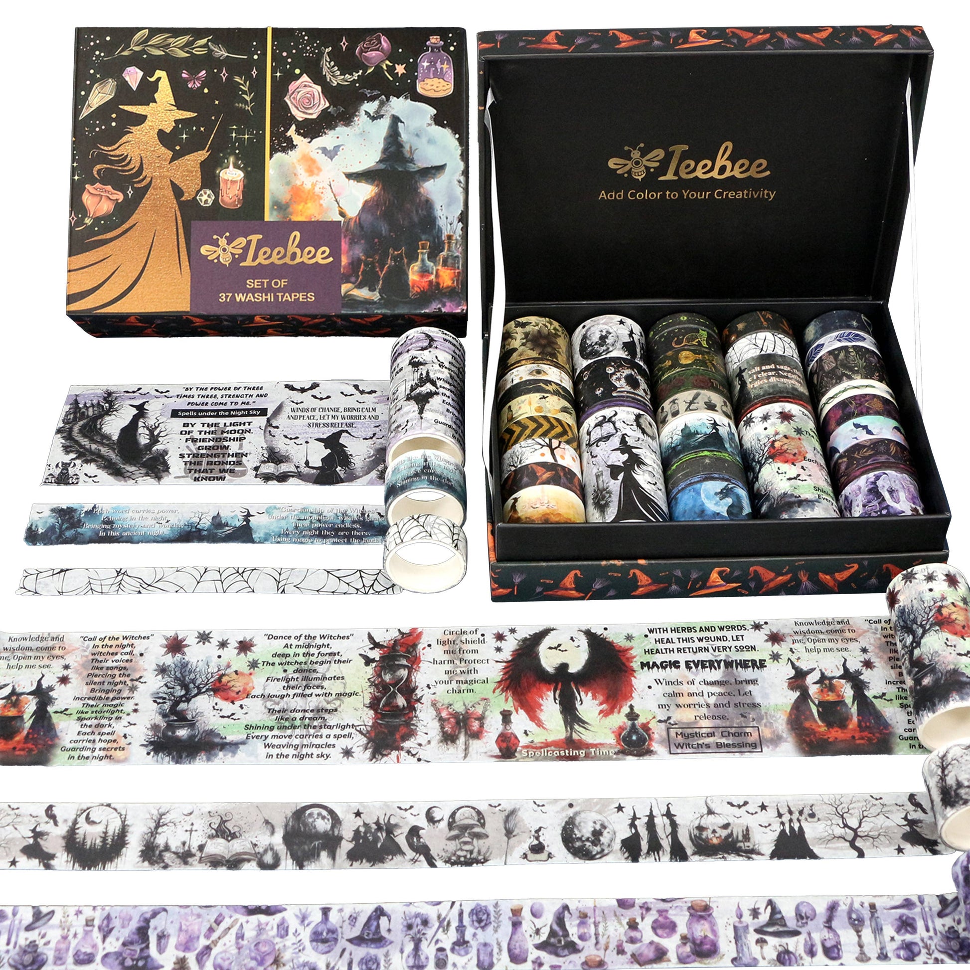 Phantom Witches Washi Tape Set - 37 Rolls