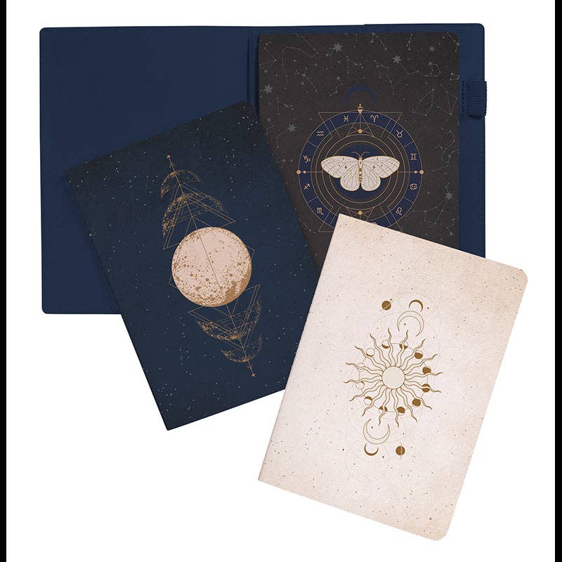 Sun Moon Rising Astrology Notebook Set