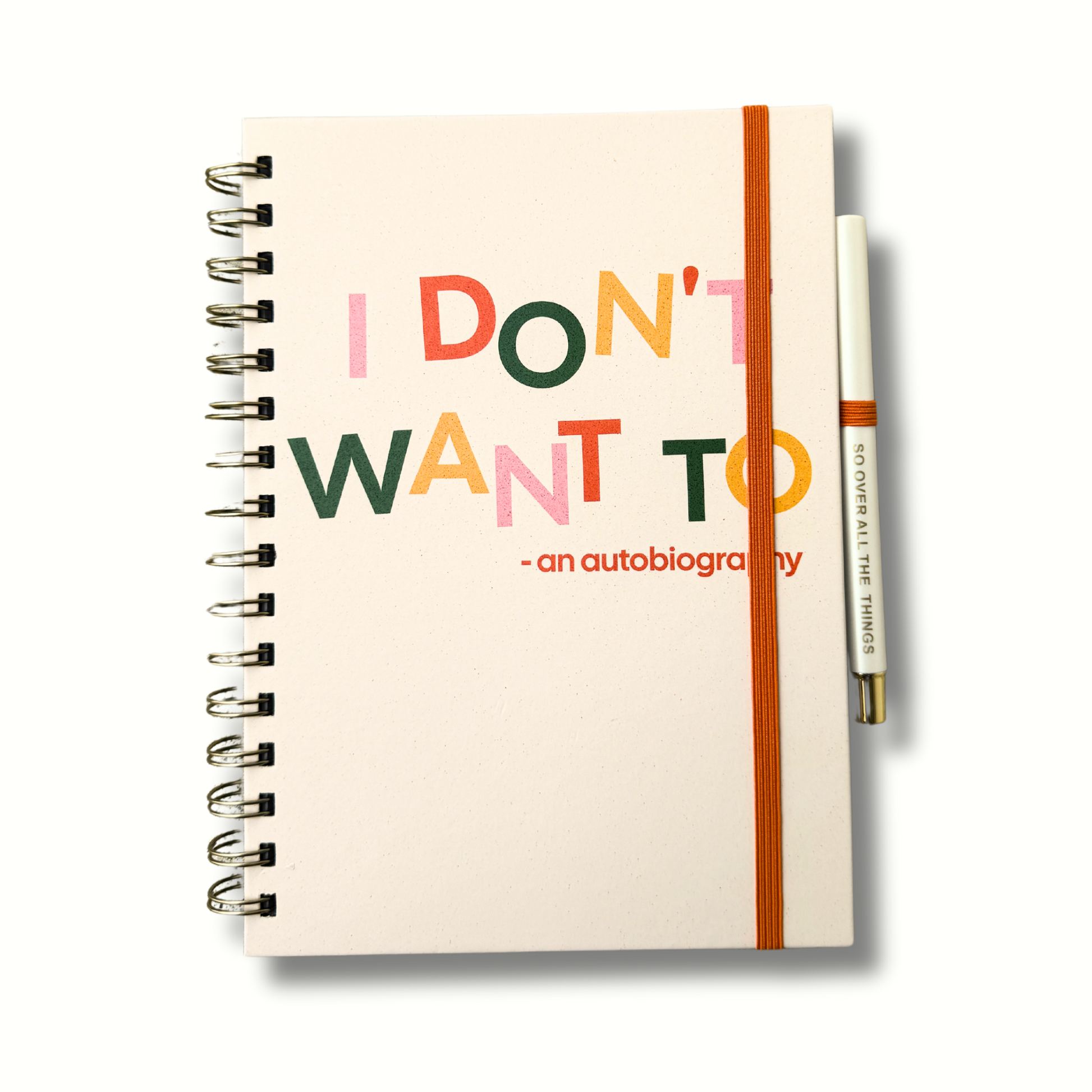 I Don't Want To Journal (funny, gifts, journals, notebook)