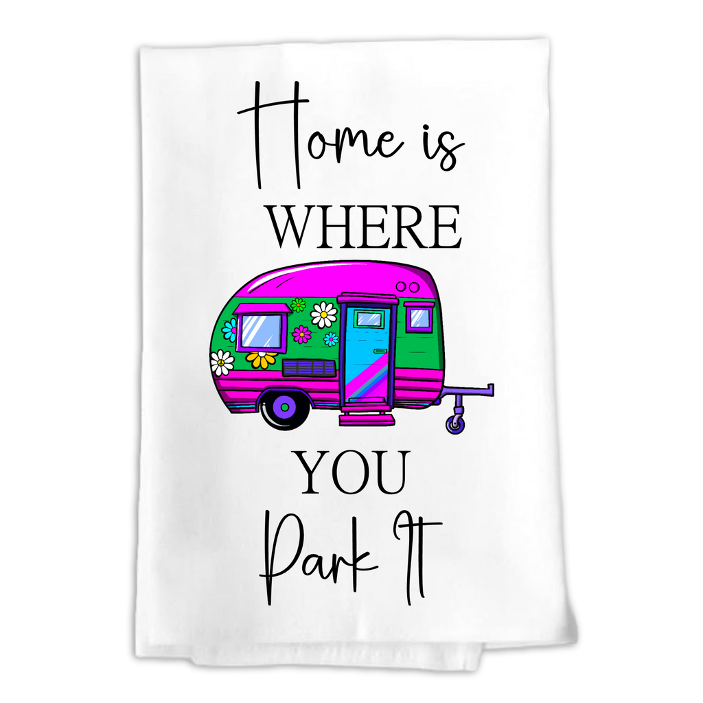 Camper Home Cotton Tea Towel Souvenir Gift