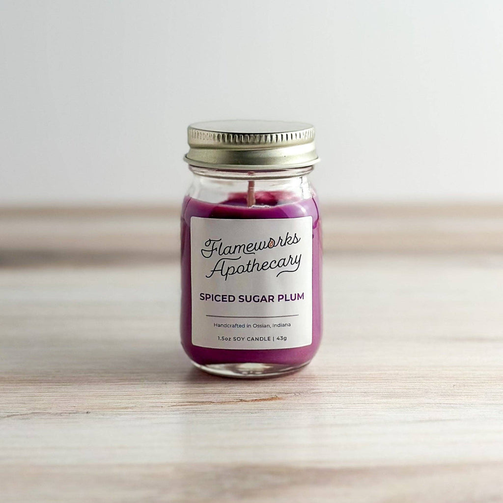 Spiced Sugar Plum 1.5 oz Mini Mason Jar Candle