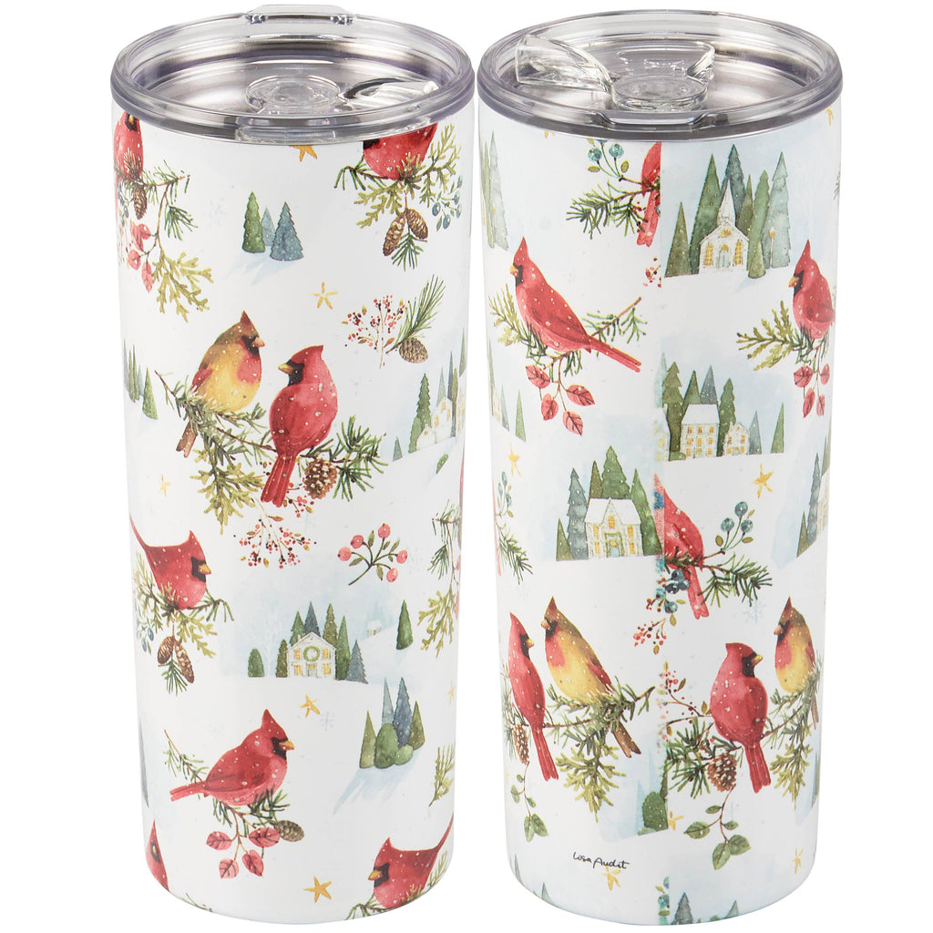 Winter Cardinal Coffee Tumbler
