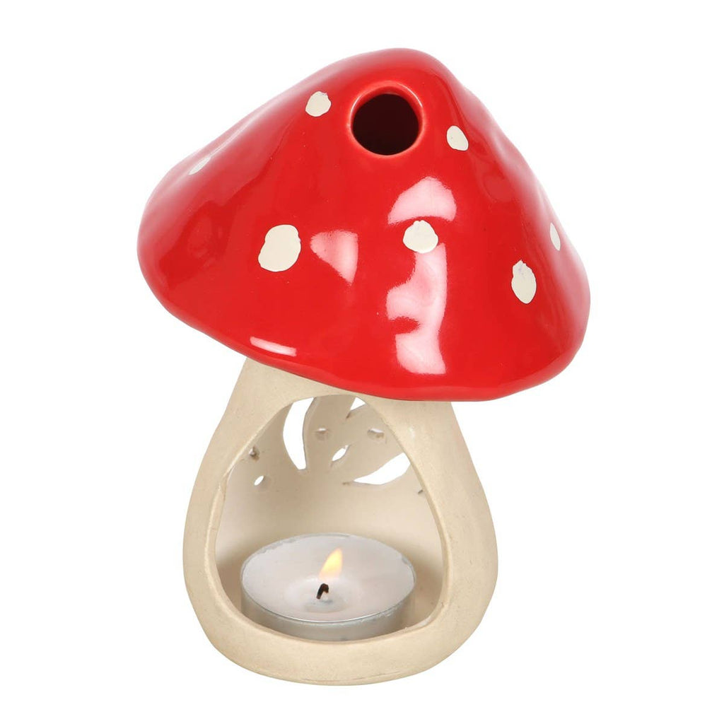 Toadstool Mushroom Tealight Candleholder