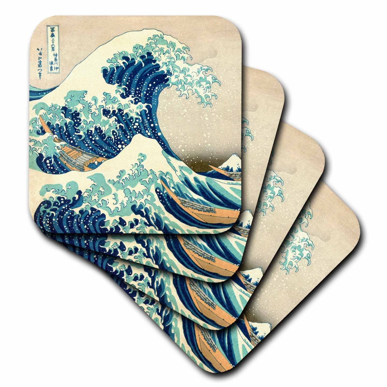 The Great Wave off Kanagawa by Japan, Soft Coaster